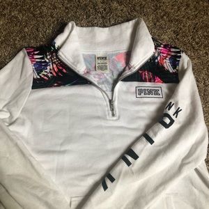 Pink Victoria’s Secret quarter zip